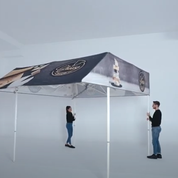 Flat Roof Canopy Tent Maximum Advertising Space